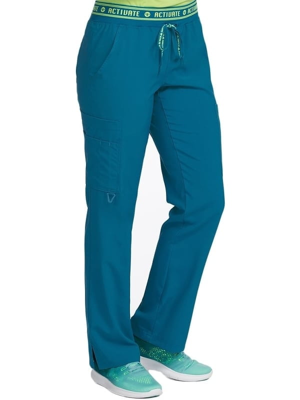 Activate by Med Couture Women's Elastic Waist Scrub Pant