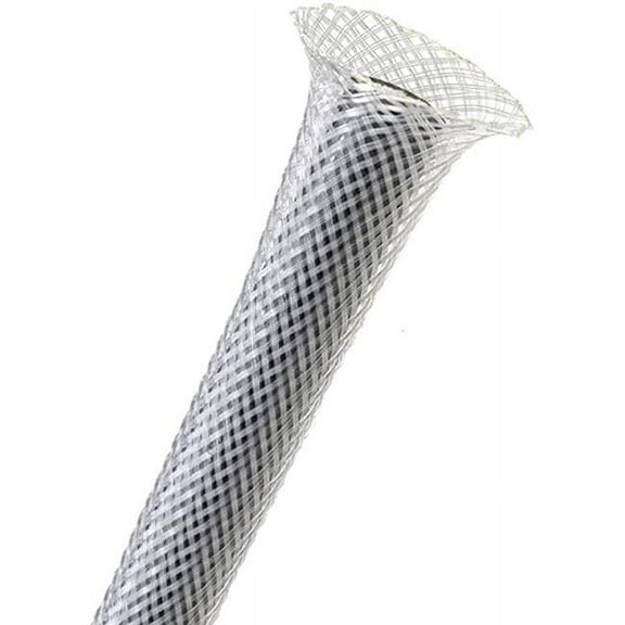 Audiopipe IS-BR6M-100WH 100 ft. 0.25 in. Braided Sleeve, White