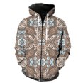 thumbnail image 1 of Sudadera con capucha y cremallera para hombre, estilo nacional retro, unisex, divertida, con estampado 3D, estilo Harajuku, manga larga, 1 of 6