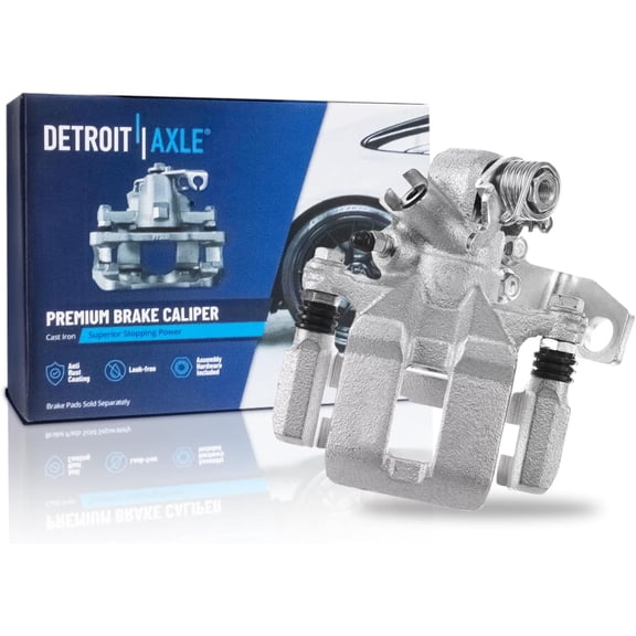 Detroit Axle - Rear Left Brake Caliper for 2006-2015 Honda Civic CSX 2013-2018 ILX, Driver Side Disc Brake Caliper with Bracket Replacement
