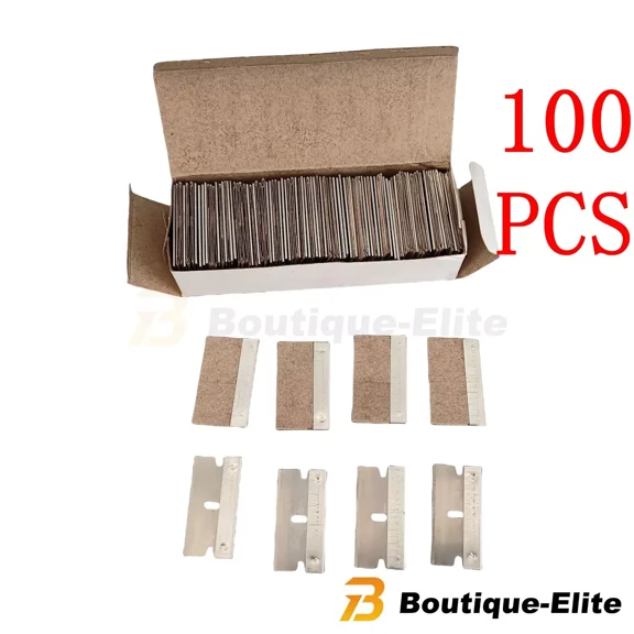 100Pc Razor Blades Single Edge Extra Sharp Heat Treated Safety Knife Scrapers