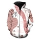 thumbnail image 1 of Sudadera con capucha y cremallera para hombre, diseño abstracto de hojas de plantas, con estampado 3D, unisex, de moda, de manga larga, estilo hip hop, divertida, para adolescentes, de gran tamaño., 1 of 6