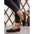 thumbnail image 3 of Women’s Slip-On Loafers Flats, Soft Leather Comfort Walking Shoes, Lightweight Non-Slip Driving Moccasins, 3 of 7