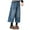 Blue, variant on Zanarzt Girls Baggy Jeans Jeans Retro Tassel Cropped Trousers for Kids Wide Leg Pants Loose Fit Pants Blue,7-8 Years