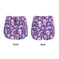 thumbnail image 3 of Gukieu Skull rainbow mushroom colorful Print Women's Sports Shorts with Drawstring Elastic Waistband for Running, Yoga, Fitness-XX-Large, 3 of 7