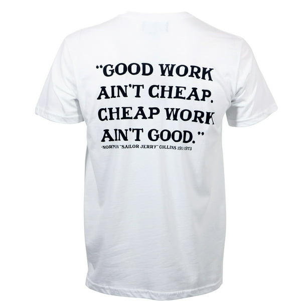 Sailor Jerry Sailor Jerry Tattoo Mens Good Work Ain't Cheap Slim Fit