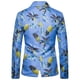 thumbnail image 4 of Hombres Casual Hawaiian Holiday Sstyle Beautiful Flower Series Características Broken Flower Traje de un solo botón Pompotops oipoqjl40149, 4 of 9