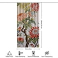 thumbnail image 2 of Chilfamy  Chinese Bird Peony Shower Curtain ,Watercolor Flowers Bathroom Shower Curtain, Waterproof Fabric Shower Curtain with Hooks, 2 of 5