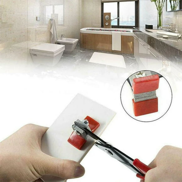 Meitianfacai Scissors Set Of Round Mouth Stone Auxiliary Grinder Glass Knife Break Piece Pliers Hand Tools