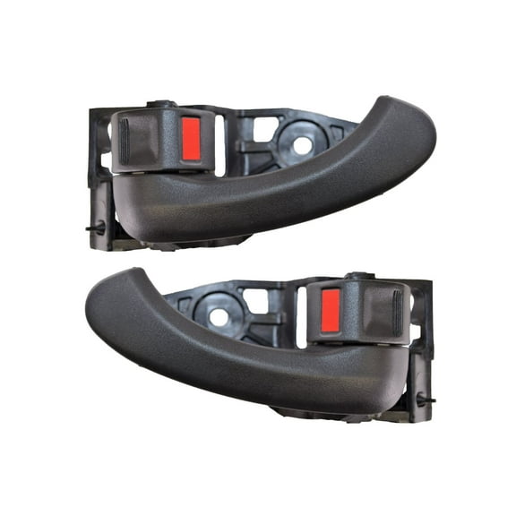 PT Auto Warehouse TO-2181A-DP - Inner Interior Inside Door Handle, Black - Left/Right Pair Fits select: 2007-2011 TOYOTA CAMRY, 2006-2012 TOYOTA RAV4