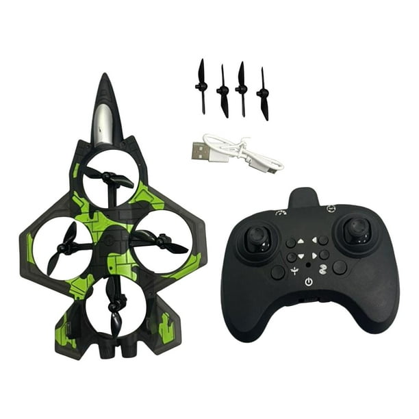Avión RC de control remoto, avión de juguete para exteriores con luz, ideal para principiantes, niños y adultos de 4 a 8 años, de 8 a 12 años y de 12 Doble batería