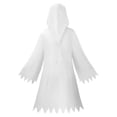 thumbnail image 5 of REDARER Kids Halloween Ghost Hooded Dress with Ghost Print Chain Decor Jagged Hem Long Bell Sleeve for Trick or Treat Cosplay Party School DressâUp Outfit,11-12 Years, 5 of 5
