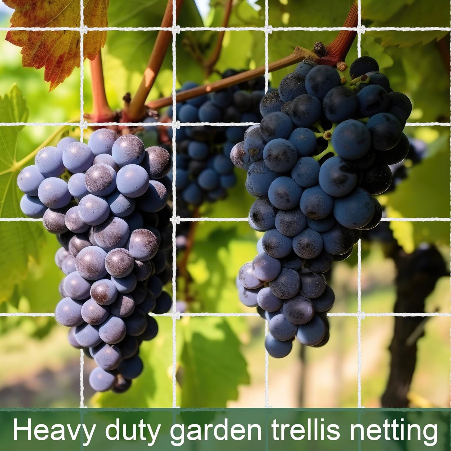 Yahome Jute Twine Trellis Netting Garden Trellis Netting for Climbing Plants, Plant Netting for Indoor/Outdoor Climb Plant, Grow Net for Vines, Fruits, Vegetables, Grapes, Beans, Peas (67 x 98 in)