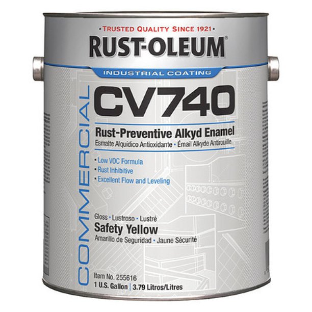 RUSTOLEUM 255616 1 gal. SAFETY YELLOW High Gloss Solvent Interior