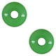 thumbnail image 3 of 2 discos de pesas para barras de 5 cm, con ranuras en el interior, accesorios compactos. 1 kg Verde, 3 of 9