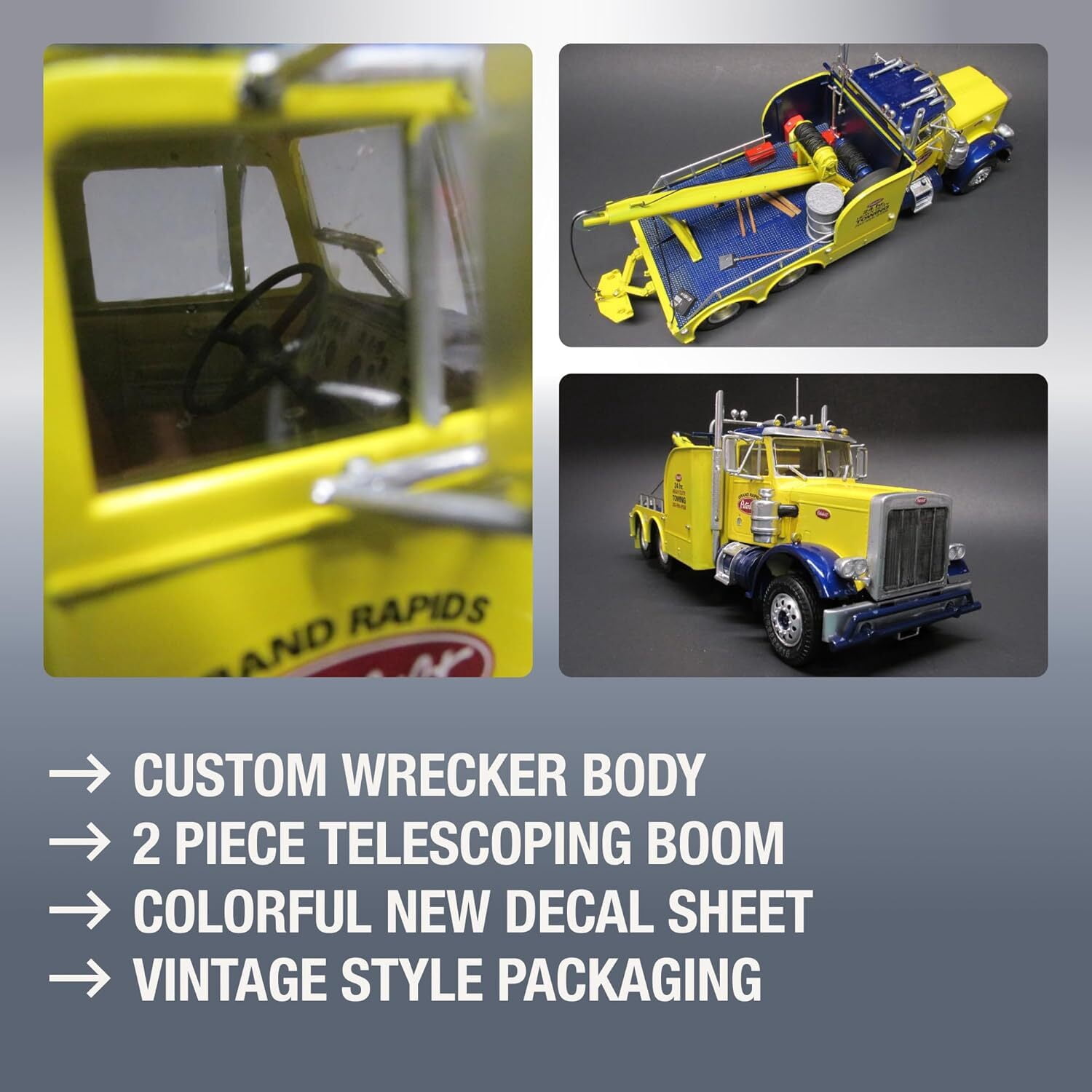 AMT Peterbilt 359 Wrecker 1:25 Scale Model Kit