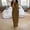 Coffee, variant on Prom Dress Bridal Shower Dress Prom Dress Midi Dress Women's Solid-Color Loose-Fitting Home Wear - Short Sleeve Round-Neck Ankle-Length Dress Hot Pink 3X