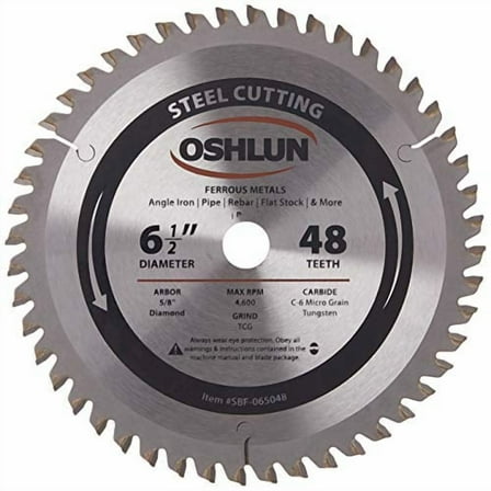 Oshlun SBF-065048 6-1/2in 48-Tooth Circular Saw Blade