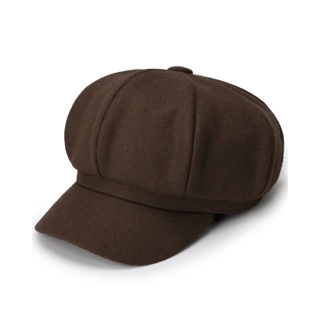 Sombrero de vendedor de periódicos para mujer Desiderio, tono suave y boina.