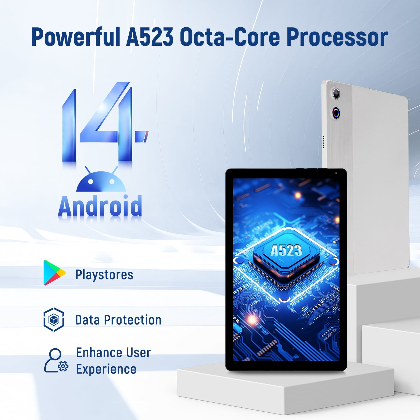 Android 14 タブレット 12GB RAM 128GB ROM 10.36'' Android 14 Tablet with 16GB RAM 128GB ROM 1TB TF