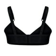 thumbnail image 3 of YWDJ Lounge Bras for Women Plus Size Comfortable Bras No Underwire Bras Adjustable Straps Half Cup Push up Wrap Sleep Bras Padded Comfortable Bras Comfy Bras Black M, 3 of 4
