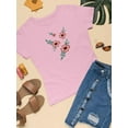 thumbnail image 3 of Vintage Flower Embroidery T-Shirt Women -Image by Shutterstock, Female Large, 3 of 4