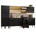 thumbnail image 1 of Cocina Integral 293cm Marrón/Negro Emilly Madesa 05, 1 of 5