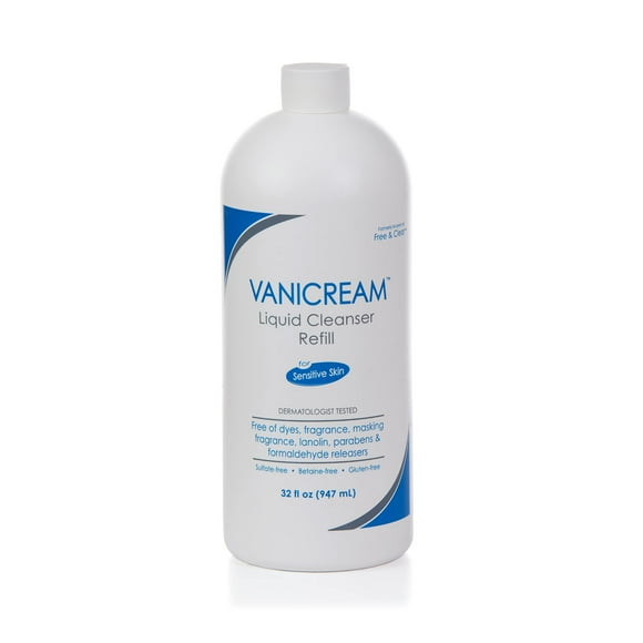 Limpiador Vanicream Liquid, 946 ml, 32 onzas líquidas, sin colorantes