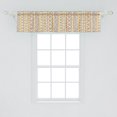 thumbnail image 2 of Ambesonne Indie Window Valance, Stripes, 42" x 12", Yellow Blue, 2 of 3
