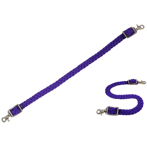 Horse Western Nylon Braided Wither Breast Collar Strap Purple 105J07PR