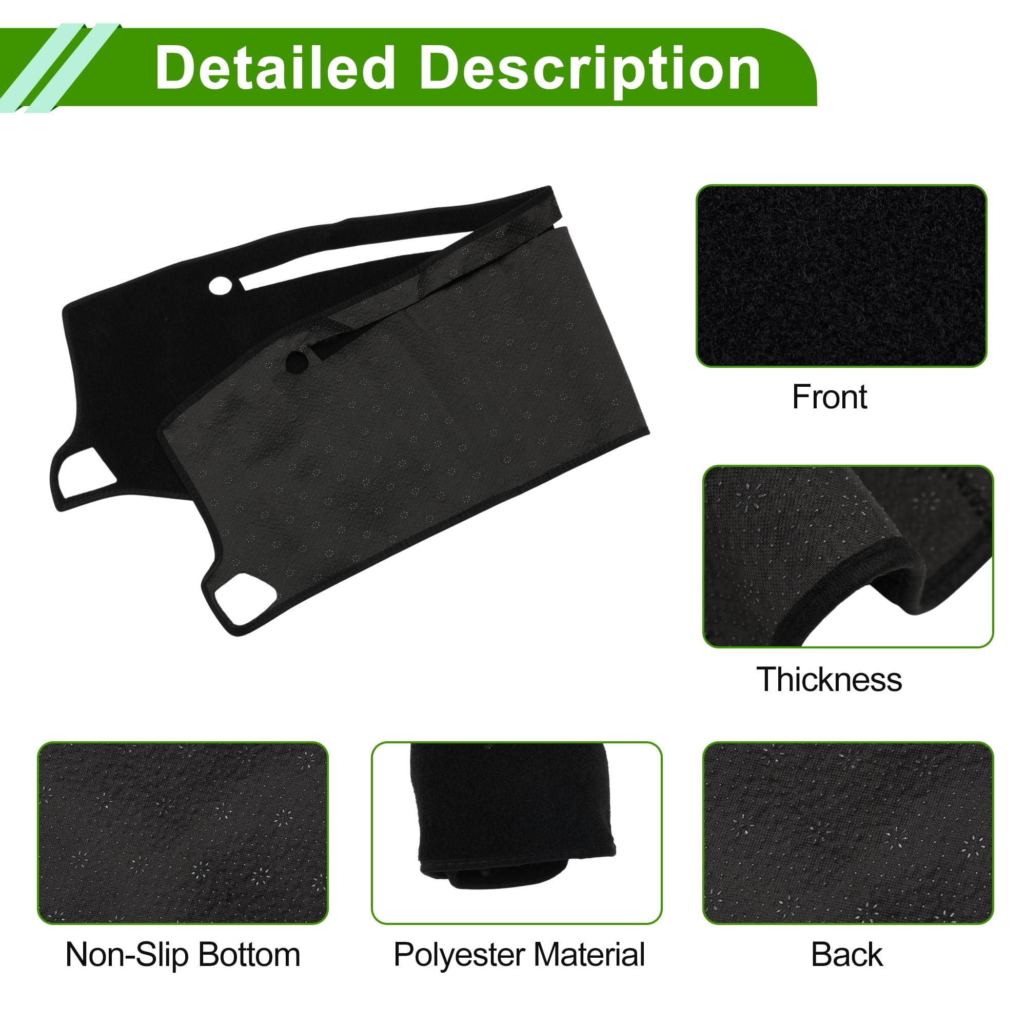 Unique Bargains Dashboard Cover for Hyundai for Genesis Sedan 4 Door Accessories 08-14 Dash Cover Mat Carpet Center Console Dash Cover Mat Car Interior Anti-Slip