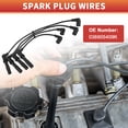 thumbnail image 3 of Cables de bobina de bujía para automóvil Unique Bargains, aptos para VW Golf IV 1.4 16 V (1997 - 2005) 55 kW No.036905409K - Paquete de 4, 3 of 6