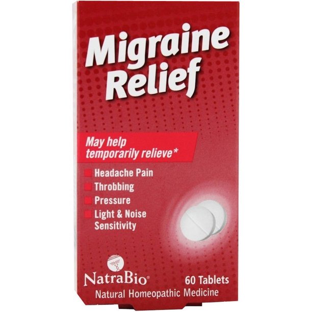 Natra Bio Migraine Relief Tablet, 60 CT