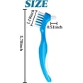 thumbnail image 2 of 12PCS Denture Toothbrush Hard/Soft Double Bristle for False Teeth Brush, 2 of 5