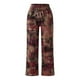 thumbnail image 5 of Pantalones de pierna ancha retro de algodón y lino sueltos casuales con estampado de mujer de moda Fridja  hfkajh98844, 5 of 5