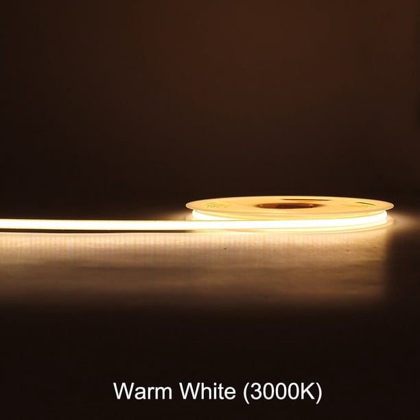 FOB COB tira de LED 12V 24V Flexible 5mm 8mm 10mm ancho RA 90 barra de luz de cinta Led de alto brillo azul hielo blanco rojo verde rosa amarillo Tan Jianjun unisex