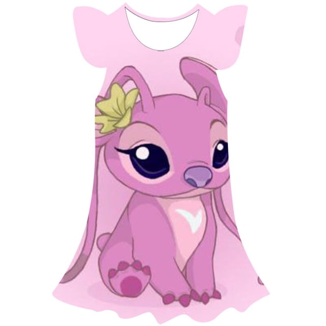 2023 año Disney Stitch vestido niñas vestido niños Cosplay fiesta lindo moda vestir 1-10 años niños cumpleaños princesa disfraz 5T Gao Jinjia LED