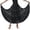 Black, variant on Women's Spanish Flamenco Skirt, Mesh Ruffle Maxi Dance Skirt, 1PC, L-XL