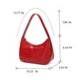 thumbnail image 2 of CYHTWSDJ Bolsos de hombro para mujer, lindo bolso de mano Hobo Mini bolso de mano con cierre de cremallera, 2 of 5