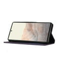 thumbnail image 3 of Dteck Google Pixel 7 Pro Case, Magnetic Closure Wallet RFID Blocking Premium Leather with Card Slots Stand Folio Flip Emboss Wrist Strap Cover for Google Pixel 7 Pro 5G (2022), Purple, 3 of 4
