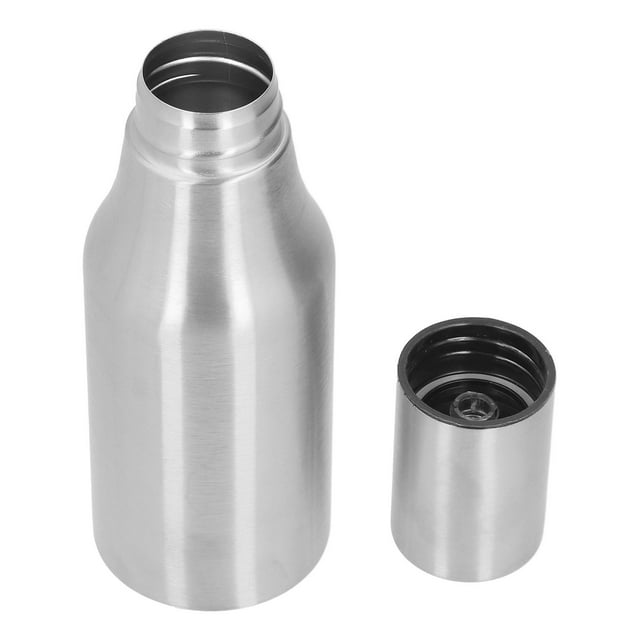 Dispensador De Aceite De Acero Inoxidable, Decantador De Aceite De Oliva A Prueba De Polvo De Acero Inoxidable 500ML Para Hogares Para Restaurantes Para Fiestas