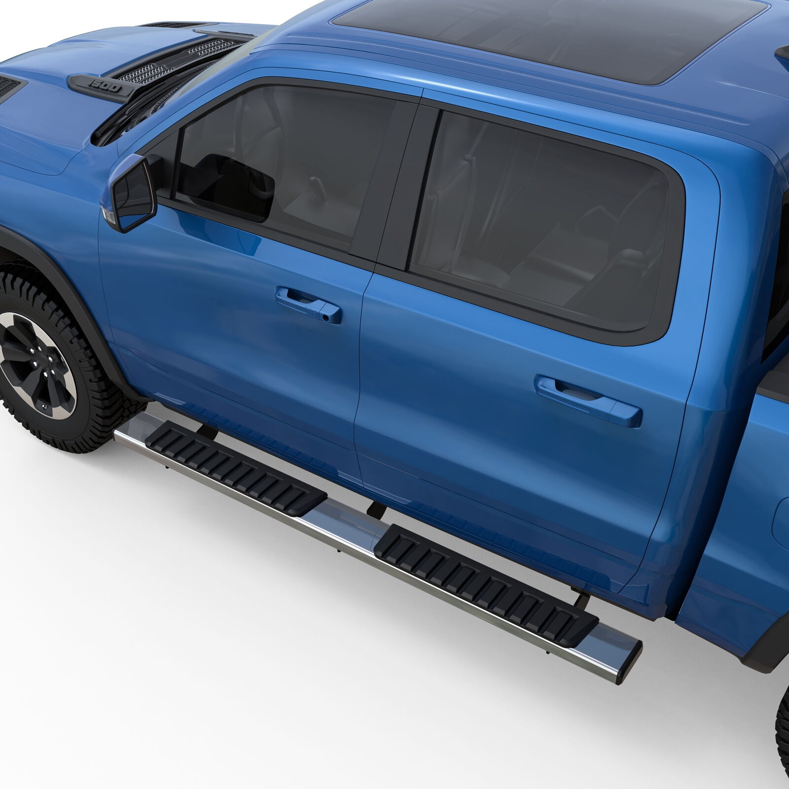 MOSTPLUS Pair 6" Side Step Running Board Nerf Bar for 10-22 Dodge Ram 1500 2500 3500 Crew Cab