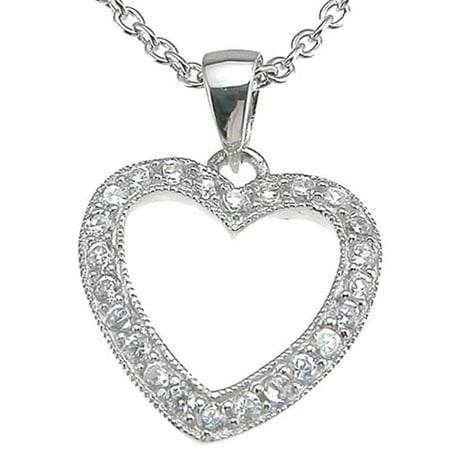 Plutus kke6371 925 Sterling Silver Rhodium Finish Brilliant Antique Style Pave Pendant