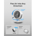 thumbnail image 4 of Dreo Fan for Bedroom, Desk Air Circulator Fan with Remote, 11 Inch Table Fans for Whole Room, 60ft Powerful Airflow, 120° Vertical Manual +90° Oscillating Fan, 4 Speeds, 8H Timer, Quiet Fan, Home, 4 of 7