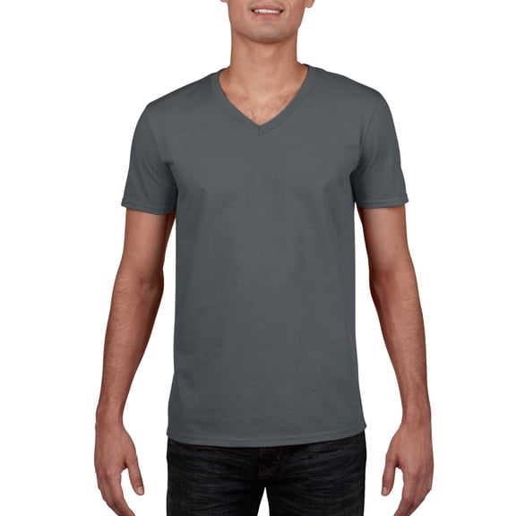 Gildan Soft Style V-Neck Charc