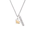 thumbnail image 2 of Delight Jewelry Two-tone Scottie Dog Silhouette Heart Silvertone Forever Bar Charm Necklace, 23", 2 of 4