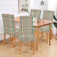thumbnail image 2 of Yayeee 2 Pack Dining Chair Covers Stretch Parson Chairs Slipcovers Seat Protector, Red Green Tartan Pattern, 2 of 6
