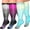 color4, variant on 3 Pack Plus Size Compression Socks for Women & Men, 20-30mmHg Extra Wide Calf Knee High Stockings for Circulation Support(XXL)