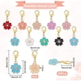 thumbnail image 2 of 1 Box 50Pcs Stitch Markers Crochet Stitch Marker Enamel Sakura Flower Charms Knitting Crochet Notions Clip On Removable Lobster Clasp Charm Locking Markers for Weaving Sewing 0.23/pc Colorful DIY, 2 of 9