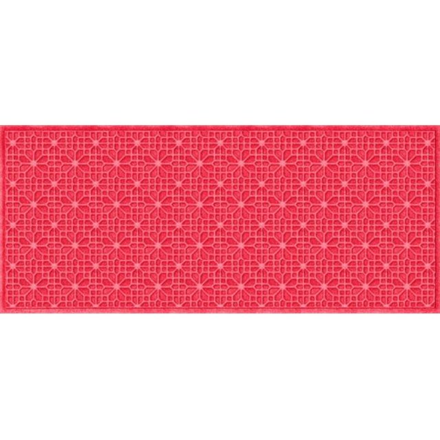 707650037 Water Guard Stained Glass Mat in Solid Red - 3 ft. x 7 ft.